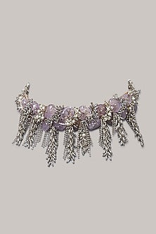 Lilac Stone Choker Necklace