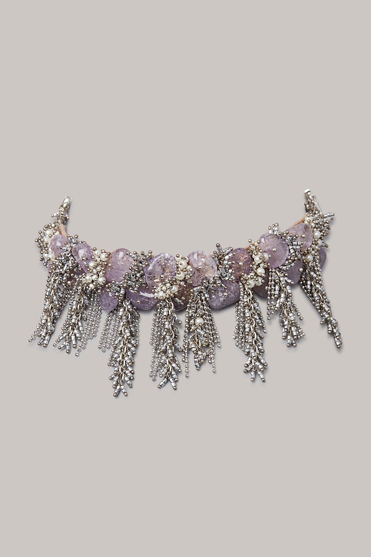 Lilac Stone Choker Necklace