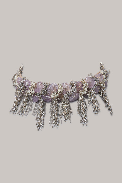 Lilac Stone Choker Necklace