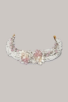 Pink Stone Choker Necklace