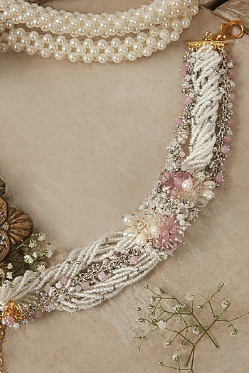 Pink Stone Choker Necklace