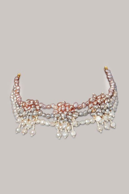 Choker Necklace With Freshwater Pearls