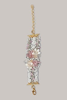 Pink & White Stone Bracelet