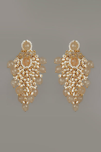 Gold Finish Dangler Earrings
