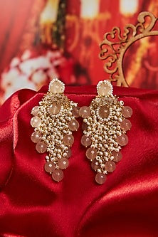 Gold Finish Dangler Earrings