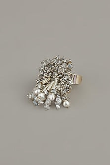 Silver Finish Metallic Ring
