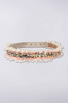 Blush Pink Handcrafted Waist Belt