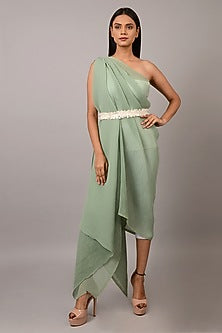 White Finish Adjustable Waist Belt