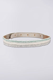 Powder Blue Pearl Waist Belt