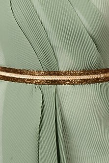 Dark Copper Pearl Shell Waist Belt