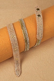 Silver Finish Waist Belt With Shell Pearls