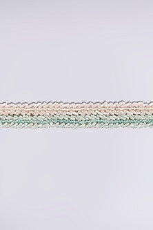 Aqua Shell Pearl Adjustable Waist Belt