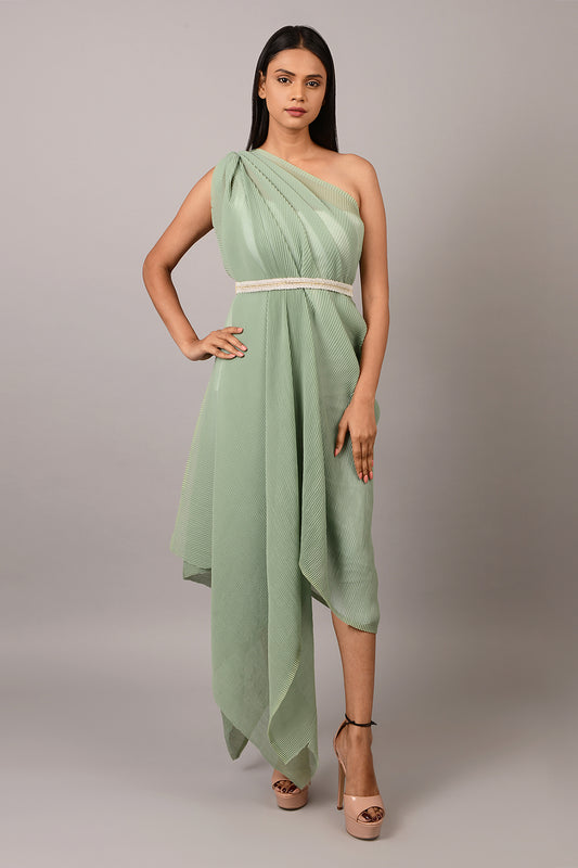 Silver Finish Pearl Waist Belt