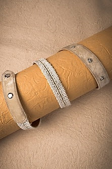 Silver Finish Pearl Waist Belt