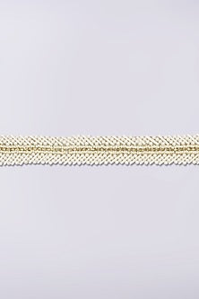 Silver Finish Pearl Waist Belt