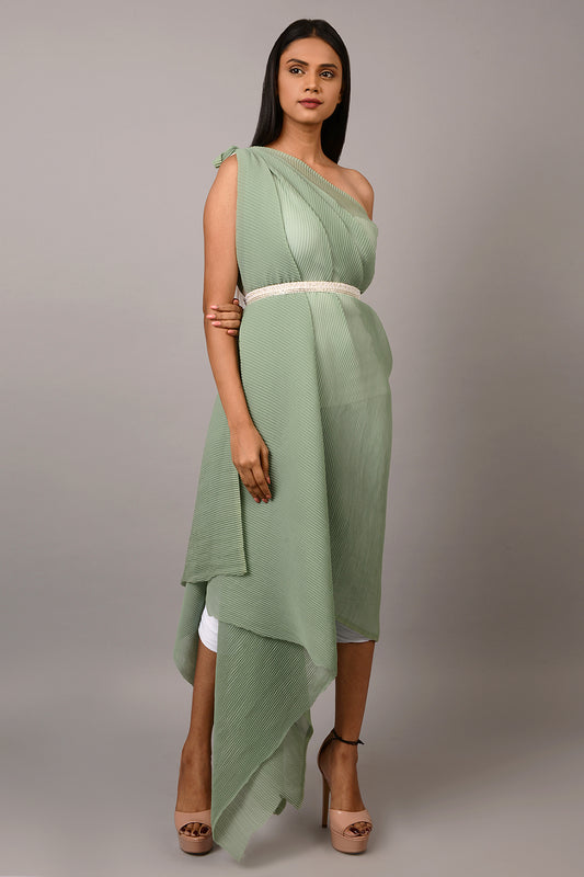 White Finish Pearl Waist Belt