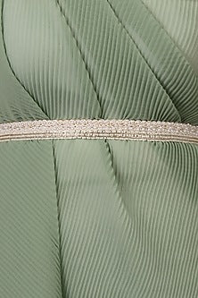 White Finish Pearl Waist Belt