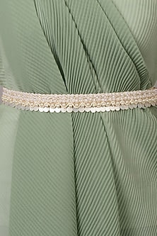 White Finish Handcrafted Belt