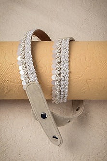 White Finish Handcrafted Belt