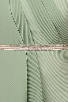 Silver Finish Handcrafted Belt With Shell Pearls