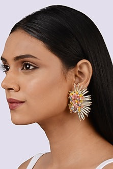 Pastel Semi Precious Stone Stud Earrings