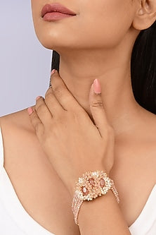 Gold Finish Beaded Bracelet