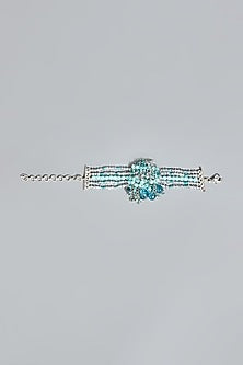 Gold Finish Semi-Precious Stones Bracelet