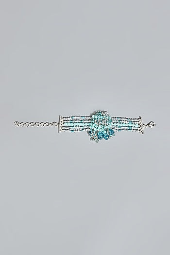 Gold Finish Semi-Precious Stones Bracelet