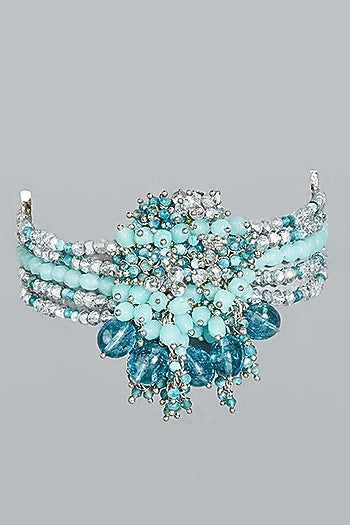 Gold Finish Semi-Precious Stones Bracelet