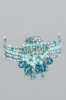 Gold Finish Semi-Precious Stones Bracelet