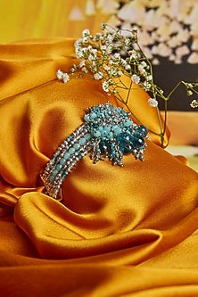 Gold Finish Semi-Precious Stones Bracelet