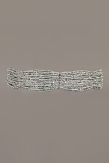 Gold Finish Semi-Precious Stones Choker Necklace Set