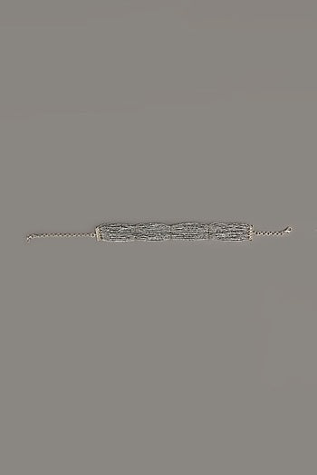 Silver Finish Crystal & Beads Choker Necklace
