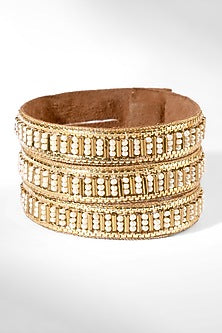 Ivory Glass Beaded Bracelet