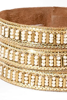 Ivory Glass Beaded Bracelet