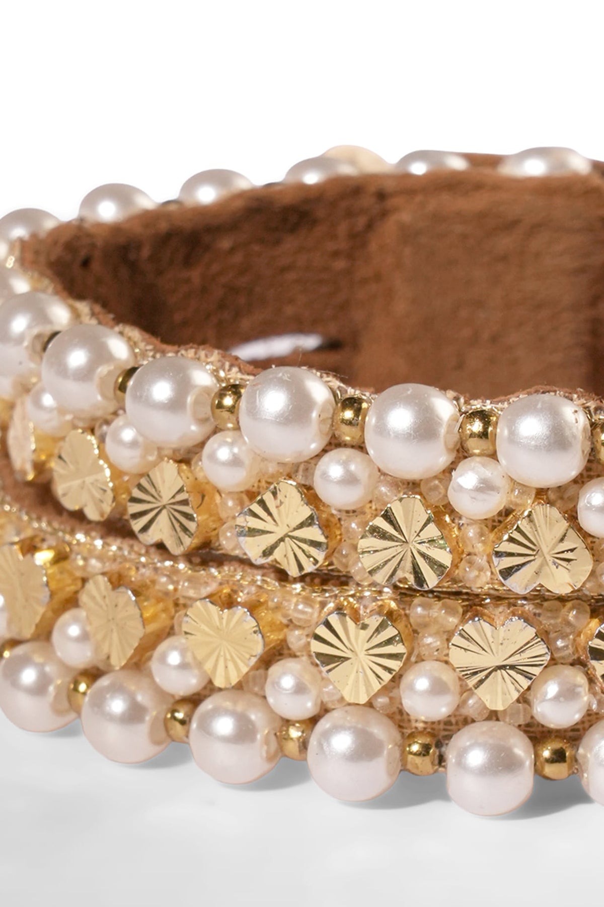 Gold Resin Pearl Bracelet