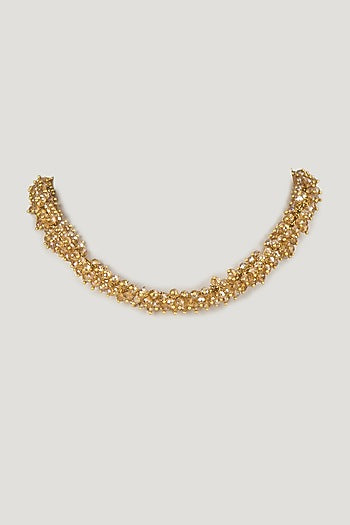 Champagne Glass Beaded Necklace