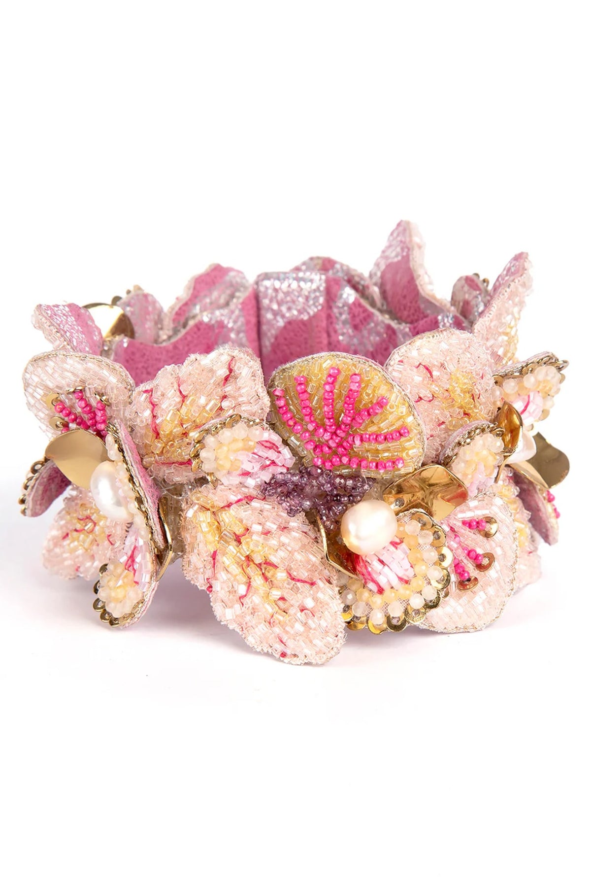 Multi-Colored Semi-Precious Stone & Glass Beaded Bracelet
