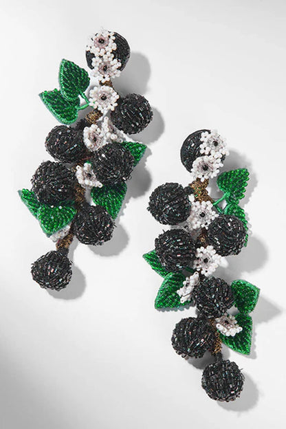 Multi-Colored Glass Beaded Earrings