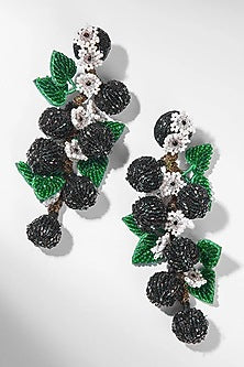 Multi-Colored Glass Beaded Earrings