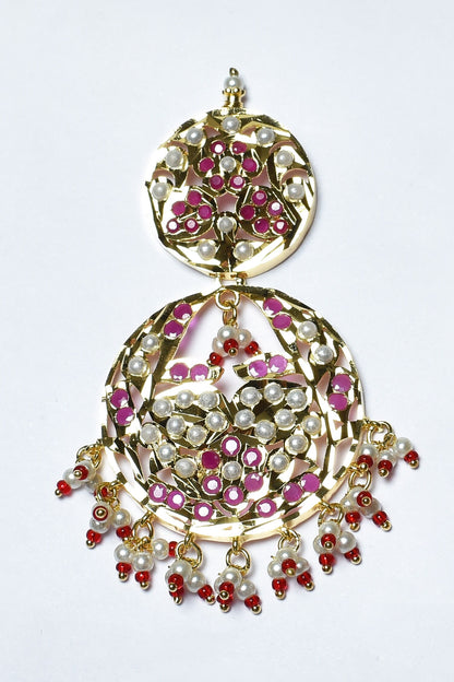 Jadau Cutwork & Embellished Earrings 