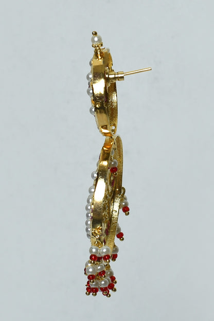 Jadau Cutwork & Embellished Earrings 