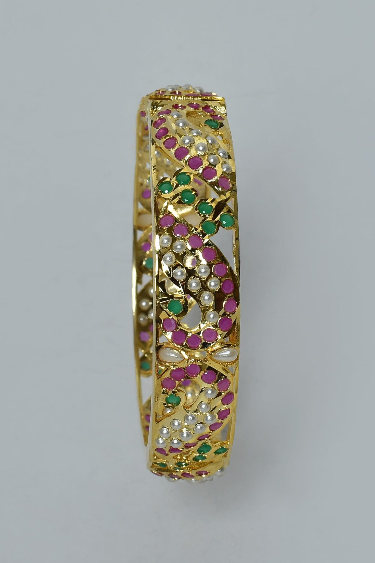 Kundan Jadau Bangles - Set of 2 