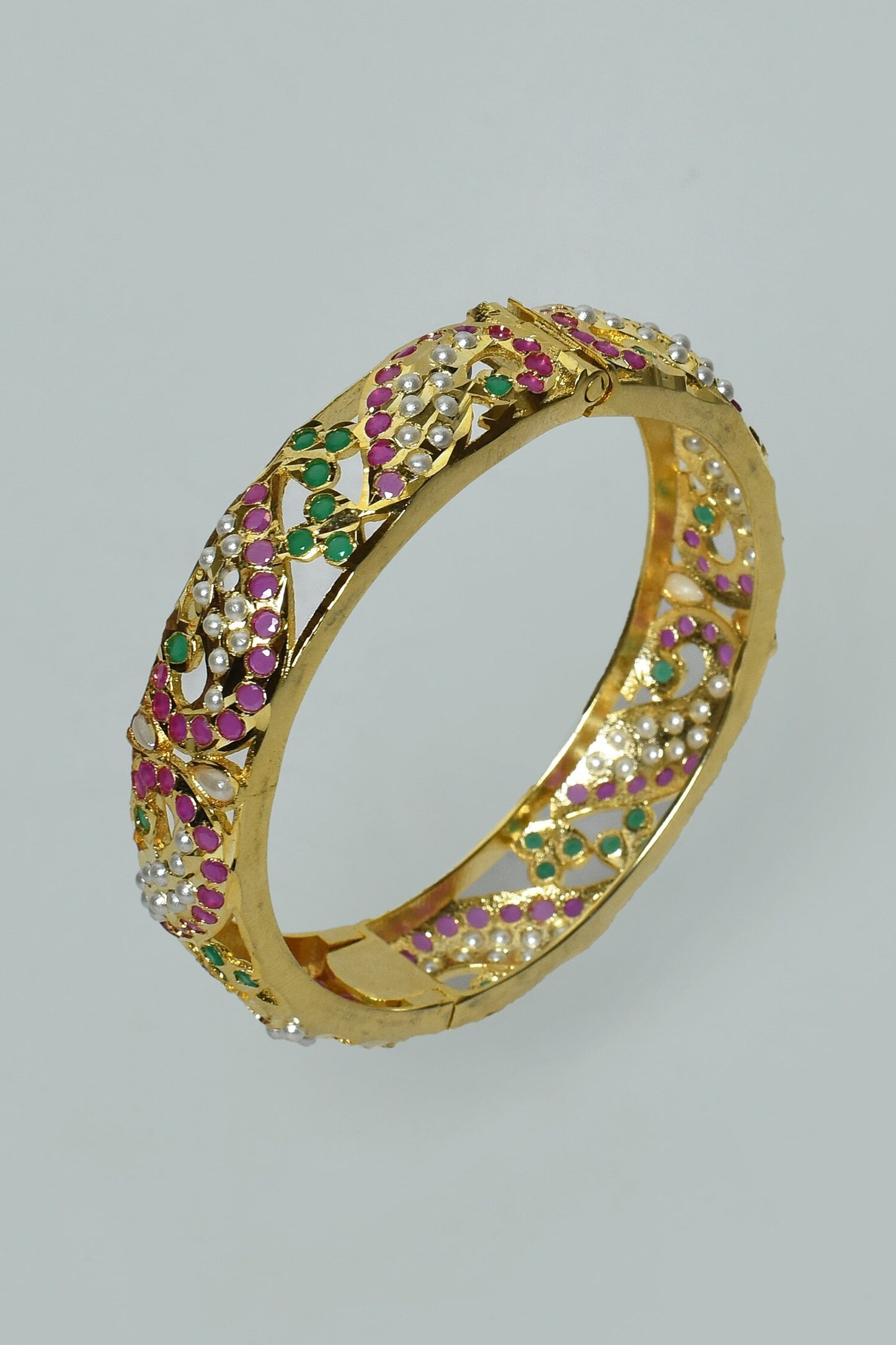 Kundan Jadau Bangles - Set of 2 