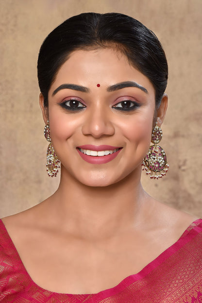 Jadau Cutwork & Embellished Earrings 