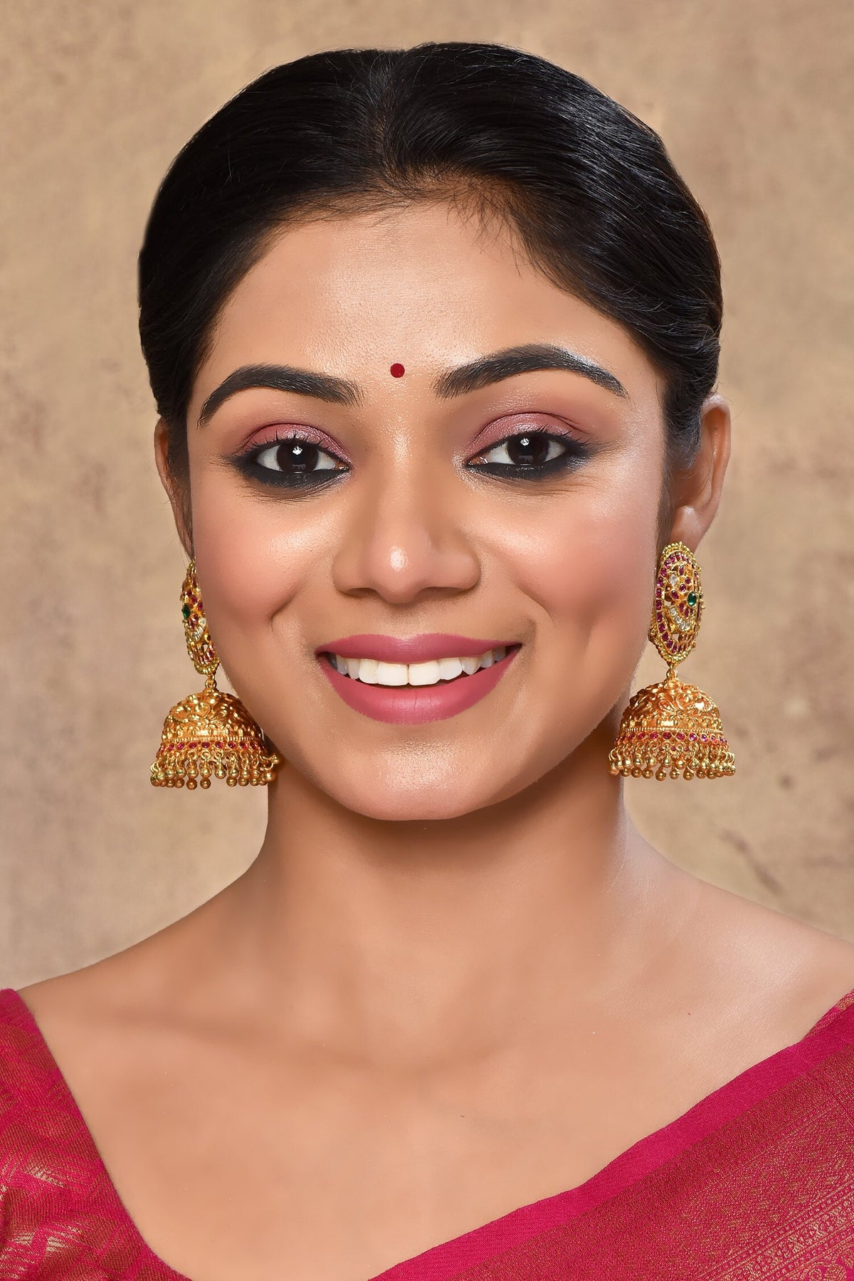 Stone Studded Jhumkis 