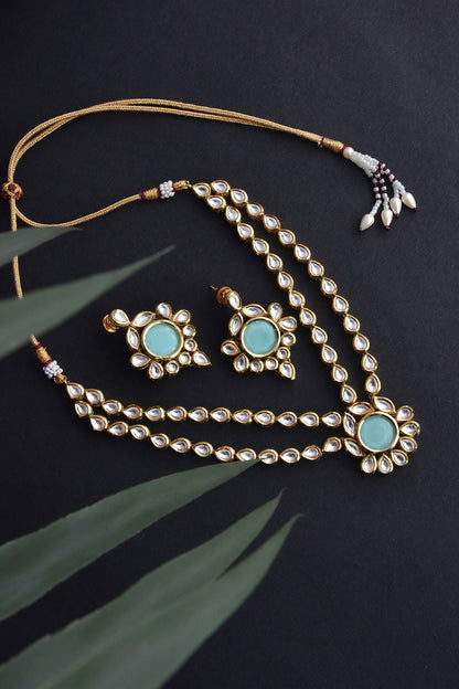 Kundan Work Necklace Set 