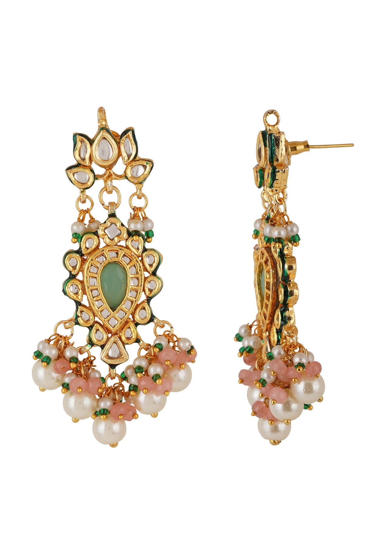 Kundan Embellished Dangler Earrings 
