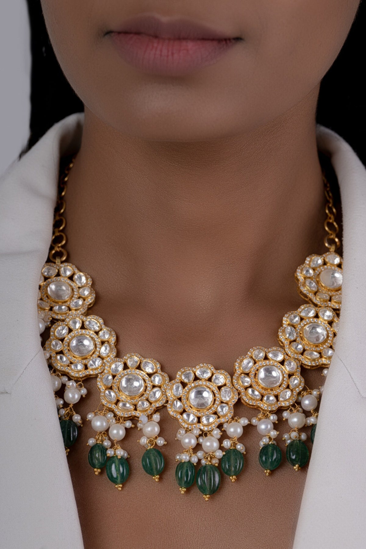 Polki Embellished Necklace 