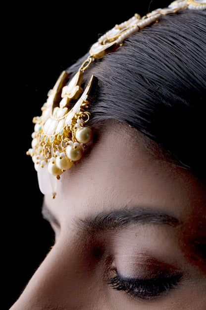 Polki Embellished Maangtikka 